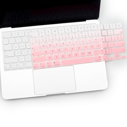 Keyboard Cover for 2026 New MacBook Neo 13 inch with Apple A18Pro Chip/A3404, MacBook Neo 13.0'' A18 Pro Accessory, US Layout Keyboard Skin-OPink - color: OPink