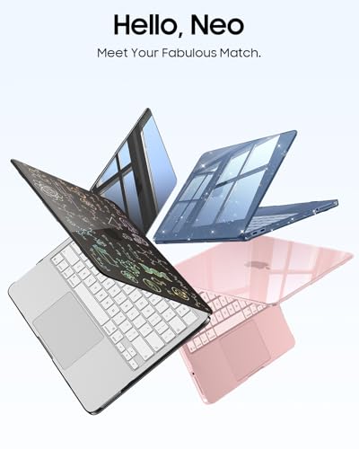 Fintie Case for MacBook Neo 13 Inch A3404 2026, Crystal Formula | Snap-On Hard Shell Cover, Ultra-Thin, Slim Fit, Lightweight - color: Crystal Formula