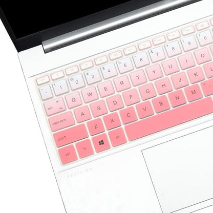 Keyboard Cover for HP 15.6" Laptop 15-fc 15-fd Series, HP Pavilion 15-eg 15-eh/er, HP Pavilion 17z 17-cn 17-cp 15z-fc000 15t-fd000 15t-eg300 15-fc0093dx 15-fc0025dx 15-fd0083wm 15-fd0107dx 17t-cn300 - color: GradientPink