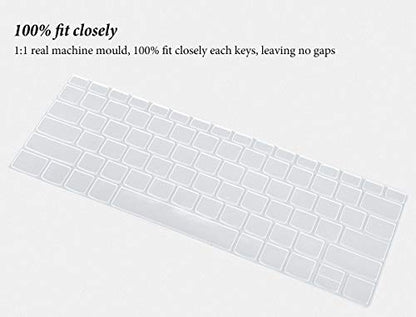 Keyboard Cover Skin for Lenovo Ideapad Flex 5i 14" 2 in 1 Laptop/Yoga 7i 5i 14/ Flex 5 5g 14" 2-in-1 Laptop/Flex 5 14IIL05 14 /Idepad S540 14/ ThinkBook 14 Gen 2 Gen 4/ThinkBook 14s Yoga- Clear - color: Clear