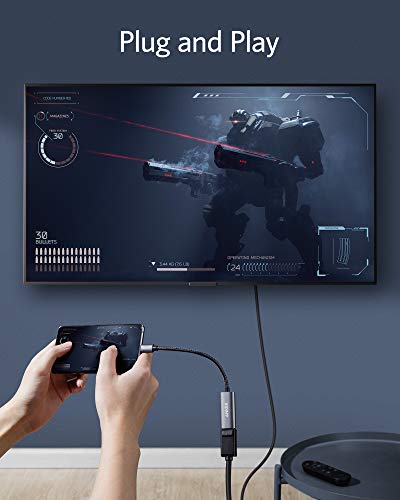 Anker USB C to DisplayPort Adapter, Mirror or Extend up to 4K@60Hz Adapter | Aluminum, portable, Connect to DisplayPort monitor, for MacBook Pro/Air, iPad Pro, XPS 15/13, Spectre, Surface, and More