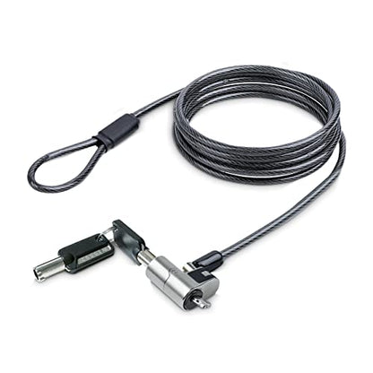StarTech Nano Laptop Cable Lock, 6.6ft, TAA, Anti-Theft Keyed Lock (2m) | For EliteBook/2-1 Laptops, Steel Cable Lock For Laptop, Security Cable Locks Nano Slot Notebooks - size: Nano, style: Unique Keyed