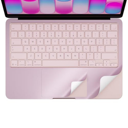 Palm Rest Decal for MacBook Neo Vinyl Skin | Scratch-Resistant with Trackpad Protector,Removable Fingerprint-Resistant Keyboard Edge Skin (Pink) - color: Pink
