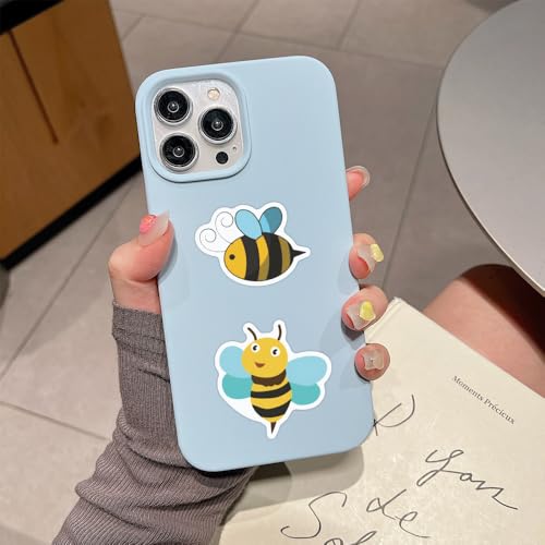 60PCS Cute Bee Stickers, Funny Bees Animal Stickers, Aesthetic Sticker for Water Bottles Laptop for Kids Teens Adults (Little Bee) - color: Little Bee
