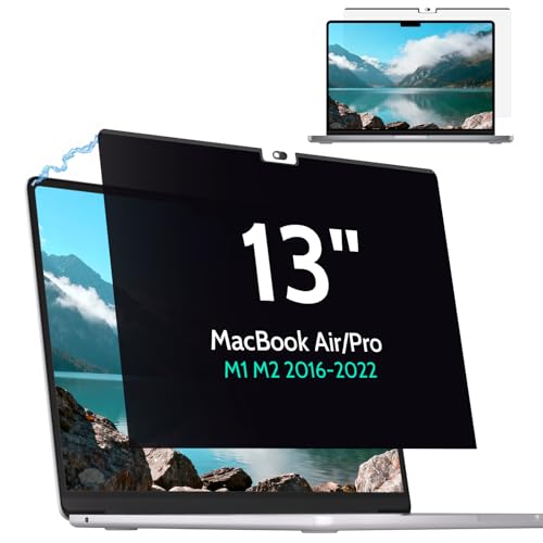 Magnetic Privacy Screen for MacBook Air/Pro 13 Inch (2016-2022, M1, M2),Removable Anti Glare Blue Light Filter for Mac 13.3In Laptop Privacy Filter Shield Protector - size: MacBook Air/Pro 13 Inch