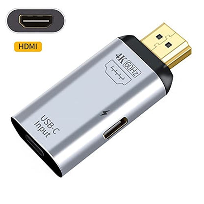 USB-C Type C Female Source to HDMI Sink HDTV & PD Power Adapter 4K 60hz 1080p for Phone & Laptop