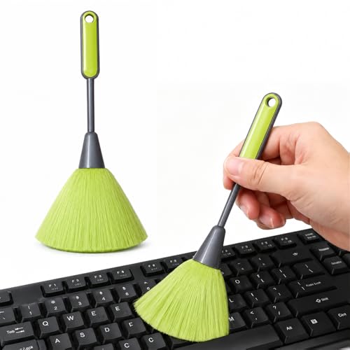 Keyboard Cleaning Brush Computer Cleaning Brush Portable Small Dust Brush for Keyboard Laptop Desk Electronics - color: Green