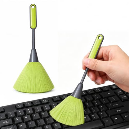 Keyboard Cleaning Brush Computer Cleaning Brush Portable Small Dust Brush for Keyboard Laptop Desk Electronics - color: Green