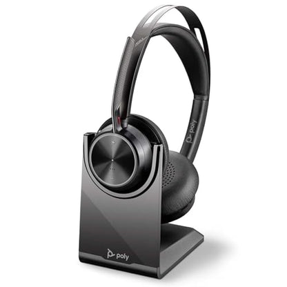 Poly Voyager Focus 2 USB-C-C Headset USB-C/A Adapter Charging Stand (A58JDAA)