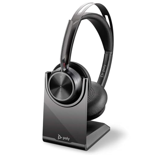 Poly Voyager Focus 2 USB-C-C Headset USB-C/A Adapter Charging Stand (A58JDAA)