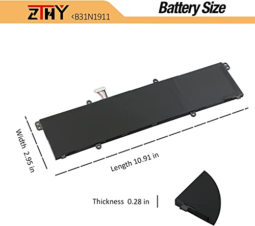B31N1911 Laptop Battery Replacement for ASUS VivoBook Flip 14 M413 K413 X413 F413 D413 A413 S413 R413 X421 M413DA M413IA K413EA F413FA X413FA X413FF TM420IA X421DA X1502 X1502VA C31N1911 11.55V 42Wh - size: 11.02*2.95*0.2 inch B31N1911