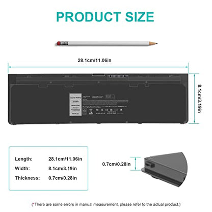 Futurebatt WD52H Replacement Battery Compatible with Dell Latitude E7240 E7250 GVD76 WD52H KWFFN J31N7 NCVF0 W57CV VFV59 HJ8KP 451-BBFX 451-BBFY 451-BBFV 451-BBFT - size: E7240 12.4 4.1 0.7 in