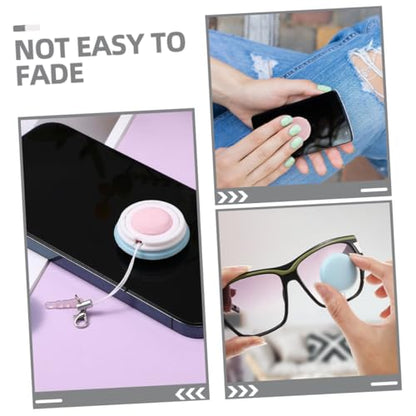 CALLARON 6pcs Screen Wiping Cloths Computer Screen Cleaning Cloths Brush Cleaners Phone Pendants Lens Cleaning for Electronics