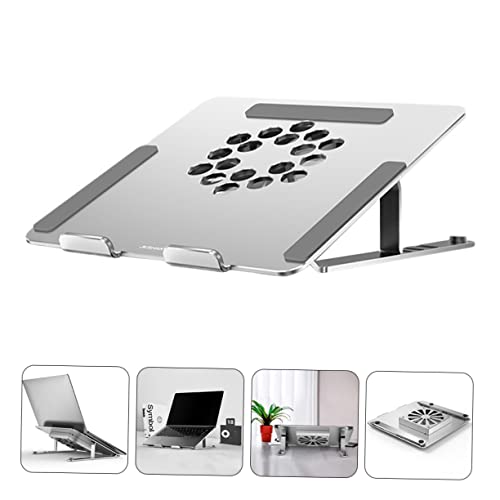 TEHAUX Laptop Cooler with RGB LED Adjustable Height and Angle Quiet Fan for Enhanced Cooling for Use
