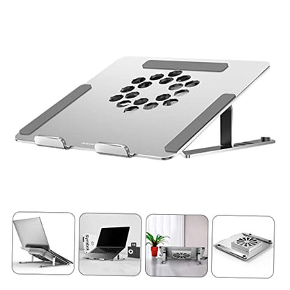 TEHAUX Laptop Cooler with RGB LED Adjustable Height and Angle Quiet Fan for Enhanced Cooling for Use