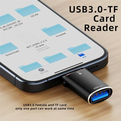 10Gbps USB-C Type-C to USB 3.0 Female OTG & TF Micro-SD Card Reader Adapter for Laptop Tablet Phone - style: USB-C to USB 3.0 OTG