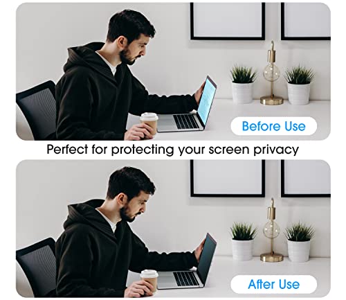 amFilm Privacy Screen Protector for MacBook Air 13.6'' M4/M3/M2 Chip | Scratch Protection, Easy to Instllation & Bubble Free, HD Clear, Ultra Thin (Privacy 13.6 inch) - size: Privacy 13.6 inch