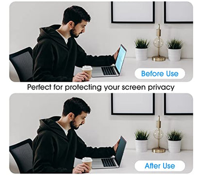 amFilm Privacy Screen Protector for MacBook Air 13.6'' M4/M3/M2 Chip | Scratch Protection, Easy to Instllation & Bubble Free, HD Clear, Ultra Thin (Privacy 13.6 inch) - size: Privacy 13.6 inch