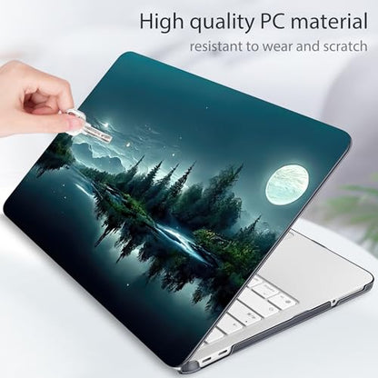 Tuiklol for 2026 MacBook Neo 13 Inch A18 Pro Chip Case, (Model A3404) Anti-Scratch Anti-Drop Slim Hard PC Shell Case with Shockproof Protective MacBook Neo Laptop Cover, Night Dark Forest - color: Night Dark Forest
