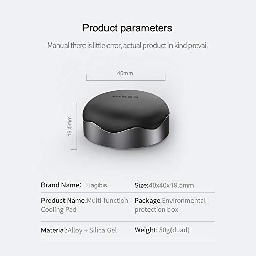 Laptop Cooling Pad, Hagibis Ergonomic Laptop Stand Small Invisible Cooler Ball Portable Magnetic Foot Heat for MacBook Pro Computer - color: Grey