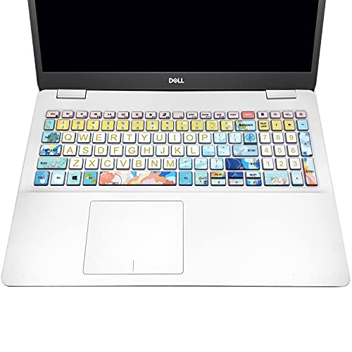 Keyboard Cover for 2021 2020 2019 Dell Inspiron 15 5501 5502 5505 5508 5584 5590 5593 5598 15.6" & Inspiron 15 7000 7590 7591 7501 7506 7706 7790, Vostro 7590 5590 7500, Litter Flowers - color: Litter Flowers