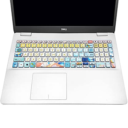 Keyboard Cover for 2021 2020 2019 Dell Inspiron 15 5501 5502 5505 5508 5584 5590 5593 5598 15.6" & Inspiron 15 7000 7590 7591 7501 7506 7706 7790, Vostro 7590 5590 7500, Litter Flowers - color: Litter Flowers