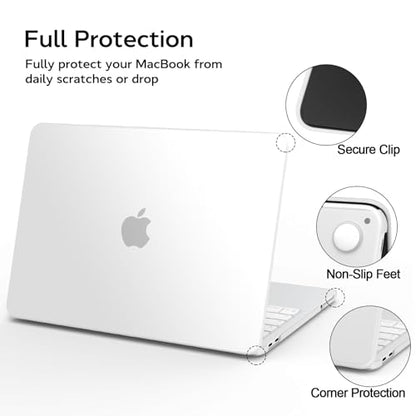 B BELK for MacBook Neo Case 13 inch 2026 Release Model A3404, Frost Clear | Scratch Resistant Protective Matte Hard Shell Case & Keyboard Cover &Screen Protector for Mac Noe Case, Lightweight, Slim Fit - color: Frost Clear