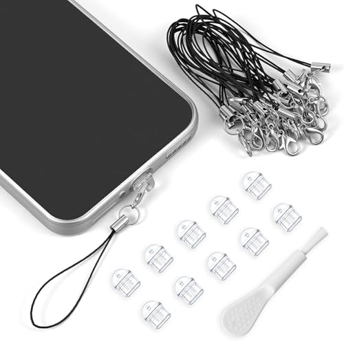 101pcs Cell Phone Dust Plug, Clear Charging Port Covers Anti Dust | Charging Port Plug Phone Dusts Plugs Protector Protective Dusts Plug for Phones Earphones Laptops Accesories