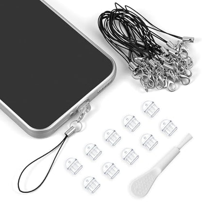 101pcs Cell Phone Dust Plug, Clear Charging Port Covers Anti Dust | Charging Port Plug Phone Dusts Plugs Protector Protective Dusts Plug for Phones Earphones Laptops Accesories