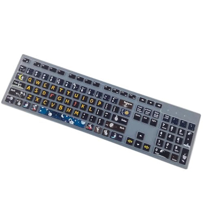 Keyboard Cover for Dell KM636 KB216 KB216t/d/p Keyboard, Dell Optiplex 3050 3240 5250 5460 7450 7050, Inspiron Desktop 3475 3477 3670 5400 5490 7700 7790 (Spaceman) - color: Spaceman