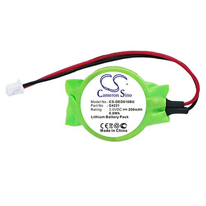 3.0V High-Performance Replacement Battery for DELL Precision M20 Precision M2300 Precision M90 Precision M70 Precision M6300 Latitude D610 9200 with 0G4221 3R459 3E158 G4221/200mAh