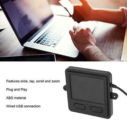 Dilwe Wired USB Touchpad Keyboard, Industrial Ergonomic Computer Trackpad with 2 Buttons for Laptop & Desktop - Portable Multi-Function Mouse Pad for Office Business
