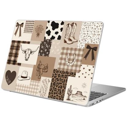 Compatible with MacBook Air 15 inch Case M5 M4 M3 M2 2026-2023 Release A3448 A3241 A3114 A2941, Cute Western Cowboy Collage Protective Hard Shell Matte Cover for Mac Air 15.3 inch - color: Cowboy E, size: MacBook Air 15 inch