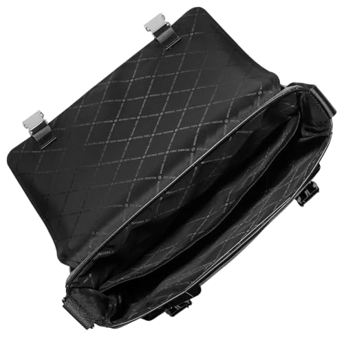 Michael Kors Malone Cargo Messenger Bag - color: Light Gunmetal/Black