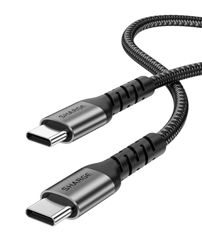 Sharge 240W USB-C Fast Charging Cable, 4.9ft Braided, PD3.1, Ultra-Durable for Laptops, Smartphones, Tablets, Steam Deck, Switch & More