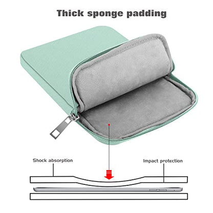 MoKo 9-11 Inch Tablet Sleeve Bag Padded Protetive Carrying Case | Fits New 11inch iPad Air M4, iPad A16 2025, iPad Pro 11 M4, Air 5/4/3, iPad 10/9/8th Gen, Tab S8/S9 11", Mint Green - color: Mint Green, size: 9-11 inch