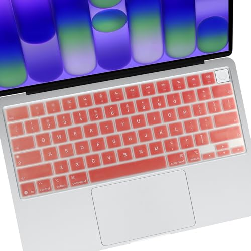 Allinside Keyboard Cover for 2026 MacBook Neo 13-inch A3404 (A18 Pro) & MacBook Air 13"/15" and MacBook Pro 14"/16" (M5 Chip), Premium Silicone Keyboard Protector Skin, US ANSI Layout, Rose Gold - color: Rose Gold