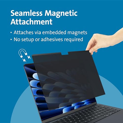 Kensington MagPro™ Elite Magnetic Privacy Screen for Apple MacBook Air 15" (M2/M3/M4, 2023 and newer) - size: 15" MacBook Air