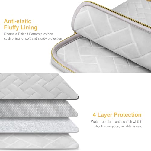 Lacdo 13 Inch Laptop Sleeve Case for 13 inch MacBook Air M5 A3449 (2026), M4 A3240 2025, M3 A3113, M2 A2681, M1 A2337 A2179 A1932 | 13 inch MacBook Neo A18 Pro A3404 (2026) Computer Bag, Space Gray - color: Space Gray, size: New MacBook Air/Neo/Pro 13 Inc