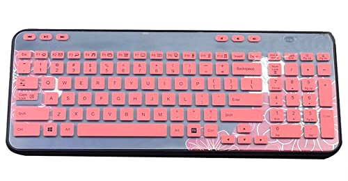 Silicone Keyboard Skin Cover Protector Compatible for Logitech MK360 K360 MK365 K365 Wireless Keyboard (Pink) - color: Pink, size: Compatible for Logitech MK360