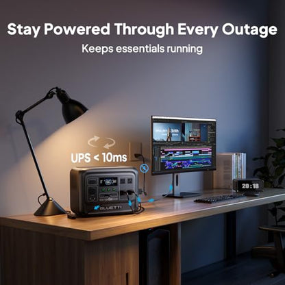 BLUETTI Elite 100 V2 Portable Power Station for Camping 1024Wh 1800W | 3600W Surge, 35% Smaller, 70 Min Fast Charging, 10ms UPS, LiFePO4 Battery Solar Generator for Home Backup, Emergency, Outdoor - style: BLUETTI Elite 100 V2