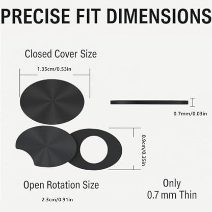 Camera Privacy Cover - 3 Piece Smart Anti Spy Lens Protector, Sliding Webcam Blocker for Phone Glasses Devices | Security Shield for Meetings Travel Driving Business Office Use