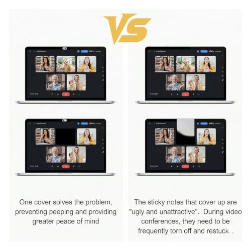 3/6 Pack Webcam Cover Slide for Laptop, Tablet, Mobile Phone - 0.02 Inch Ultra-Thin, Anti-peep Lens, Sliding Blocker (White,6 PCS) - color: White, size: 6 PCS