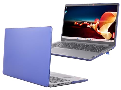 mCover Case Compatible ONLY for 2022-2024 15" Lenovo IdeaPad 1 Series (15ADA7 / 15AMN7 / 15ALC7 / 15IAU7 / 15IGL7 / 15IJL7 / 15IRU7) Windows Laptops (NOT Fitting Any Other Models)- Blue - color: Blue