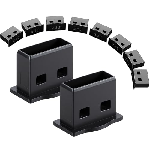 15 Pack Black USB Type-A Dust Plugs-USB Port Protector Covers Dustproof USB-A Cover Cap Ports Cover Anti Dust Plugs for Laptop, Desktop, Computer, PC, Router, All USB A Devices