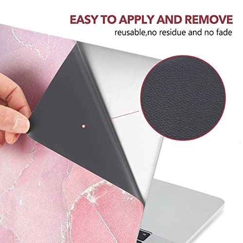 AIMSA Laptop Skin Sticker Decal, 12 13 13.3 14 15 15.4 15.6 inch Laptop Art Decal Protector Notebook Netbook PC 15.6" Universal Vinyl Cover, Nude Pink Marble - color: Nude Pink Marble