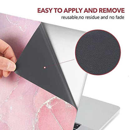 AIMSA Laptop Skin Sticker Decal, 12 13 13.3 14 15 15.4 15.6 inch Laptop Art Decal Protector Notebook Netbook PC 15.6" Universal Vinyl Cover, Nude Pink Marble - color: Nude Pink Marble