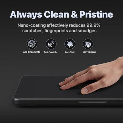 Soonjet for MacBook Pro 16 inch Case M5 M4 M3 M2 M1 2026-2021 Laptop Cover | 100% Color Match, Space Black Clear Matte, Anti Scratch & Fingerprint & Crack, Protective Hard Shell, Ultra Thin, Snap on Fit - color: Space Black Clear