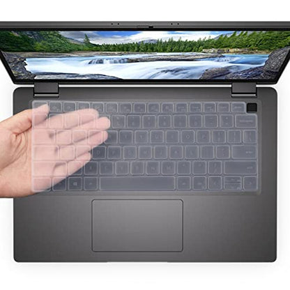 i-Tensodo Keyboard Cover Compatible with Dell Latitude 5431 5430 5420 5440 5450 7450 7440 7430 7420 7410 14 inch, Dell Latitude 7520 15.6"/Dell Latitude 9000 9420 9430 9510 9520 Keyboard Skin-Clear - color: Clear