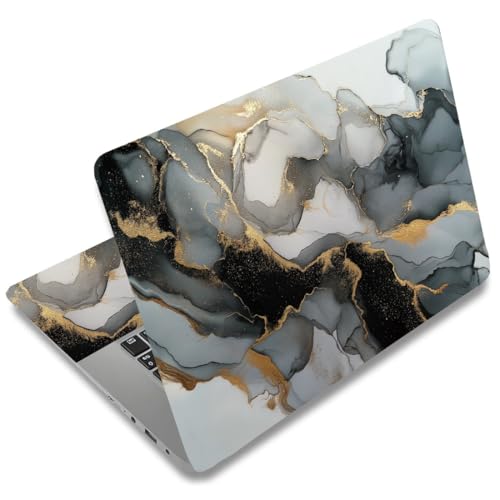 SUPERDANT Laptop Skin Sticker Marble Laptop Decals Personalized Universal Notebook Computer Wrap Vinyl Skin Stickers Cover Art Decal Removable 12-15.6 Inch Waterproof Scratch-Resistant Gifts